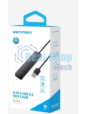 Концентратор Vention CHSBB, USB, USB Type-C/USB, USB