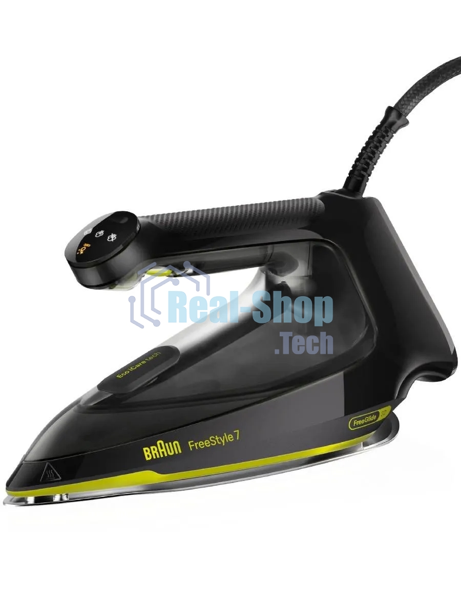 Утюг Braun FI7255GR черный/зеленый, 2000 Вт, 55 г/мин, 240 г/мин, 350 мл