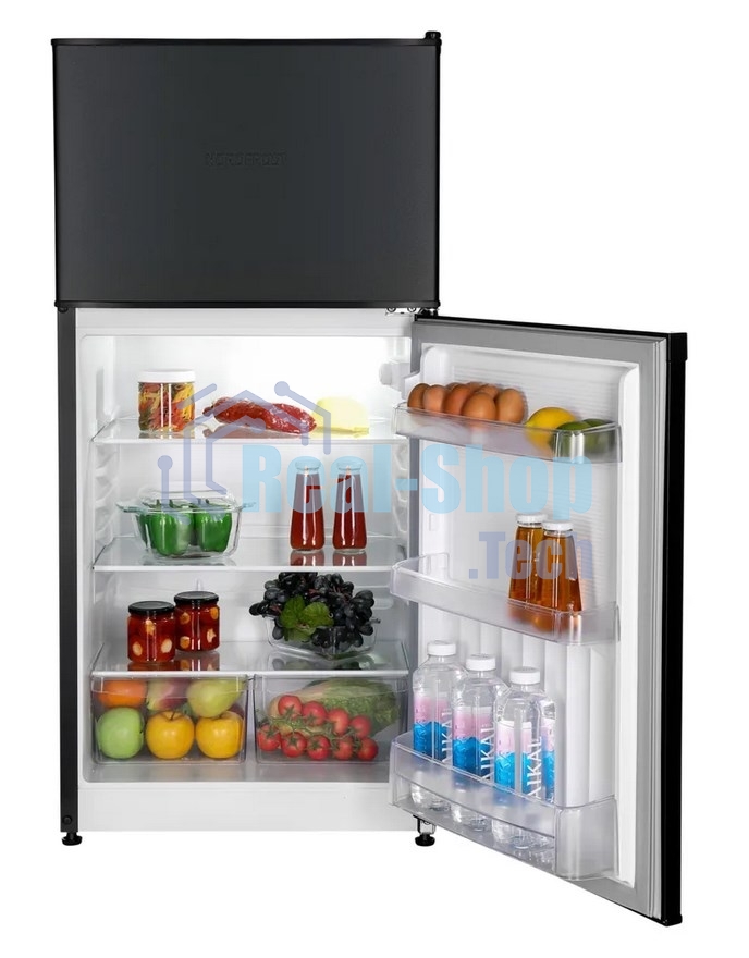 Холодильник Nordfrost NRT 144 232 черный двухкамерный 262/68 л морозилка сверху, капельная система