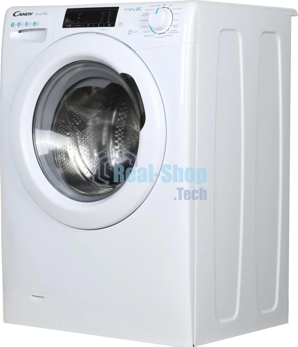Стиральная машина Candy Smart Pro CSO 129T3/1-07 белый, загрузка фронтальная 9 кг, 1200 об/мин., класс: А