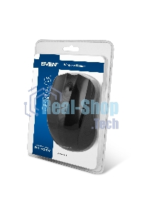 Мышь беспроводная SVEN RX-400W черный, 1400 dpi, радиоканал, USB, кнопки - 4