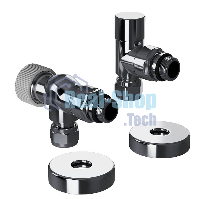 Набор термостатический осевой Royal Thermo Design Pro 15мм М30х1,5 (Хром)