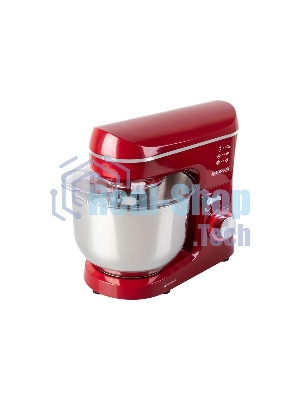 Миксер планетарный Endever Sigma-121, красный, 1800Вт, объем чаши 6 л, планетарная система смешивания, 2 шт/уп.