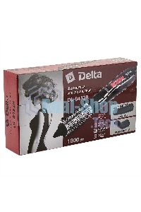 Фен-щетка DELTA DL-0432R черный с розовым