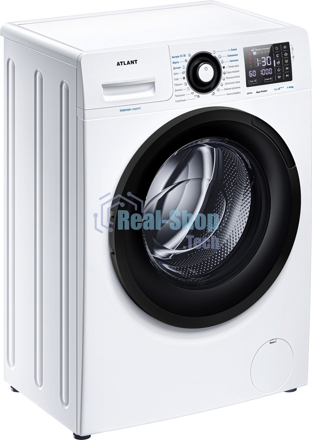 Стиральная машина Атлант СМА 60У1014-02 белая, загрузка фронтальная 6кг, 1000 об/мин., класс: A