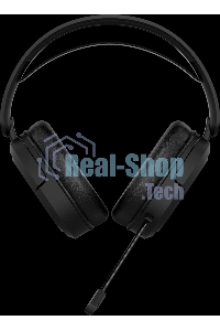 Игровые наушники ASUS TUF Gaming H1 WL черные (2.4 ГГц, 7.1 виртуально, 40мм, неодимовые магниты, 32 Ом, 20~20000 Гц, микрофон, USB-C, PC, Mac, PS4, Nintendo Switch, Xbox One, 90YH0391-B3UA00)