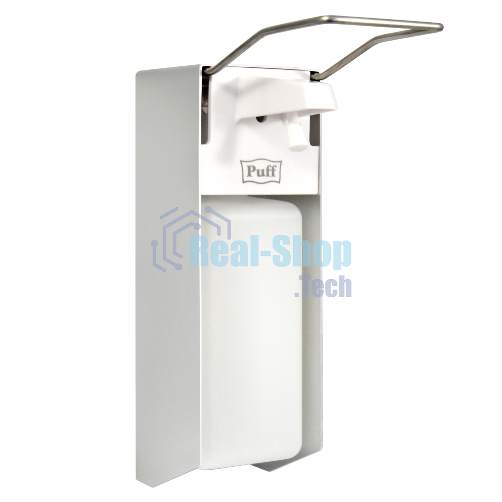 Локтевой дозатор для жидкого мыла и дез. растворов, 1000 мл, Puff-8191, 26х23х10 см