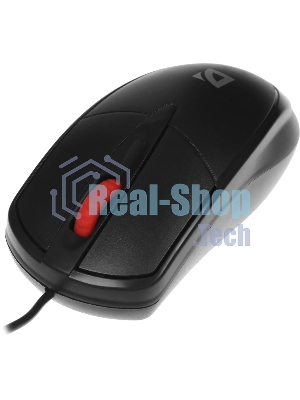 Мышь проводная Defender Icon MB-057 черный, 1000 dpi, USB, кнопки - 3