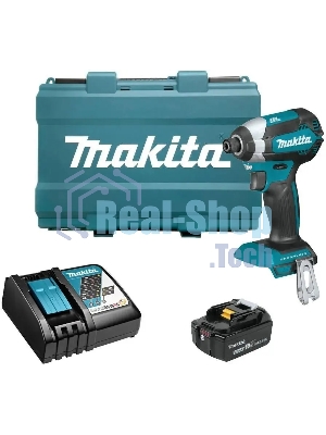 Шуруповерт Makita DTD153RT, Аккумуляторная, 18В, Ударный, Кейс