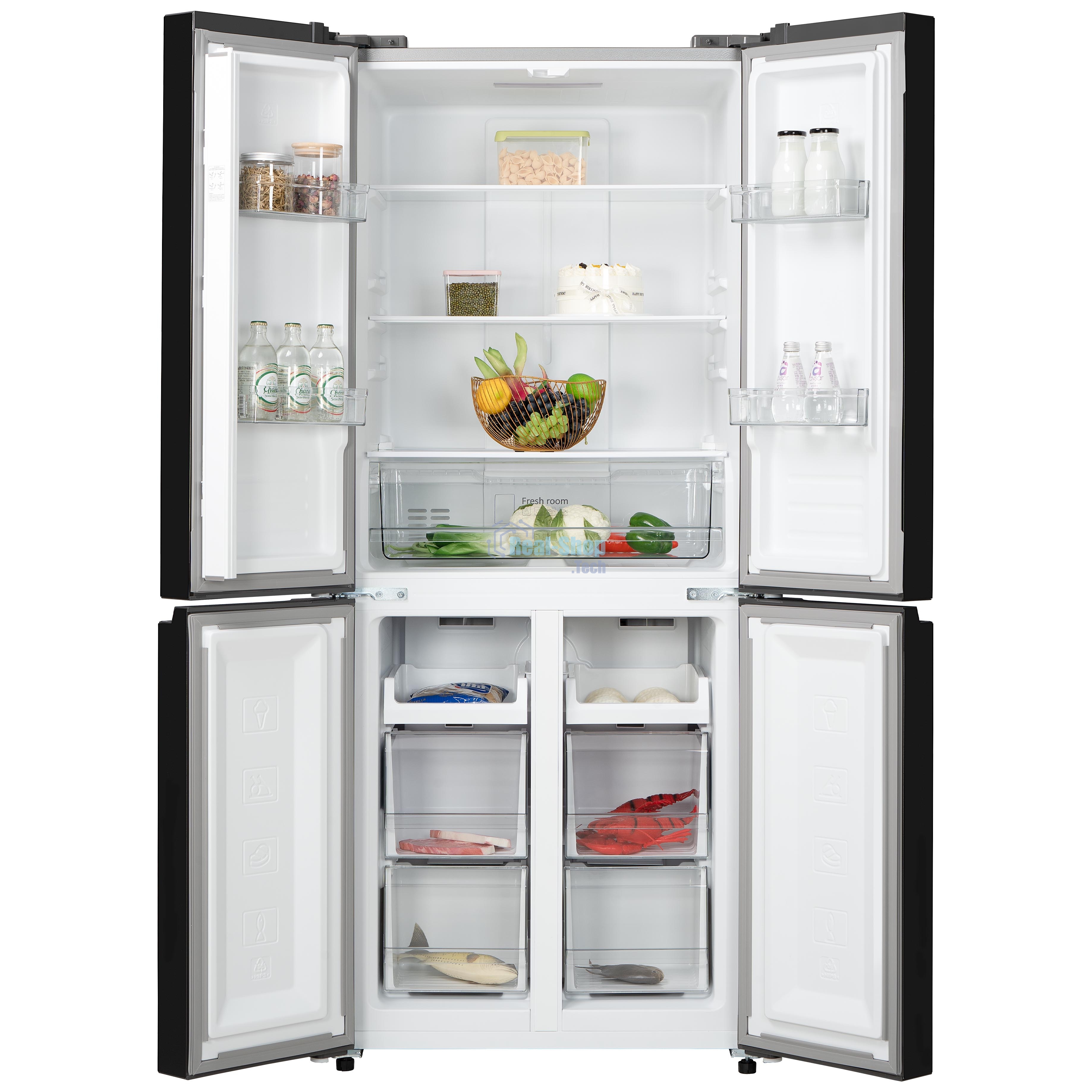 Холодильник Бирюса CD 405 DI темная нержавеющая сталь двухкамерный 289/130л морозилка снизу Side by Side