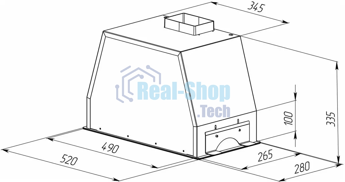 Вытяжка встраиваемая Zigmund & Shtain K 014.5 W управление сенсорное, белый