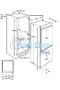 Встраиваемый холодильник LEX RBI 201 NF