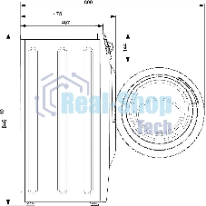 Стиральная машина Atlant СМА-60У1210-00 белый, загрузка фронтальная 6 кг, 1000 об/мин, класс: А++