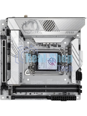 Материнская плата MSI MPG Z890I EDGE TI WIFI, LGA 1851, Intel Z890, 2xDDR5, 2xSATA, 4xM.2, 1xPCIe 5.0 x16, 1xHDMI, 2xThunderbolt 4, 1xUSB-C, 1x 5Gb LAN, 7xUSB-A 10Gbps, 2xUSB-A 5Gbps, 1xUSB-C 20Gbps, 7.1, 2x3.5 мм, TOSLINK, Mini-ITX