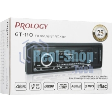 Автомагнитола Prology GT-110, 1 DIN, Bluetooth, USB Type-A, AUX