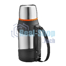 Термос Lara LR04-60 1,3 л, нержавеющая сталь, пищевой нейлон, пластмасса, силикон