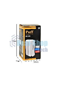 Дозатор для жидкого мыла пластик Puff-8120 белый, 0,8 л