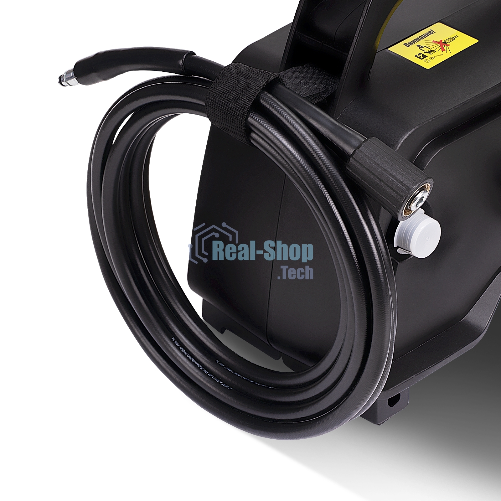 Мойка высокого давления 120/70 бар, KOLNER K120M, компакт, 1400Вт, 390л/ч, метал.помпа, шланг ВД 5м, кабель 5м, самовсас, Auto stop (емкость для шампуня)