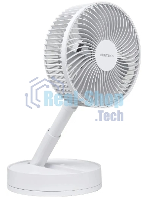 Вентилятор Centek CT-5042 белый, настольный, 12 Вт, 4 скорости, 19 см