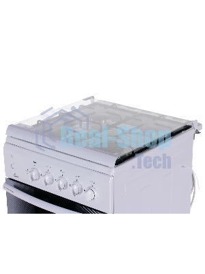 Газовая плита Flama FG 2411 W белый, конфорок 4 шт, духовка 50 л, 50 см x 85 см x 60 см