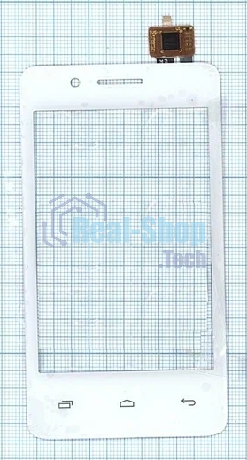 Сенсорное стекло (тачскрин) для Fly IQ436i ERA Nano 9, белое