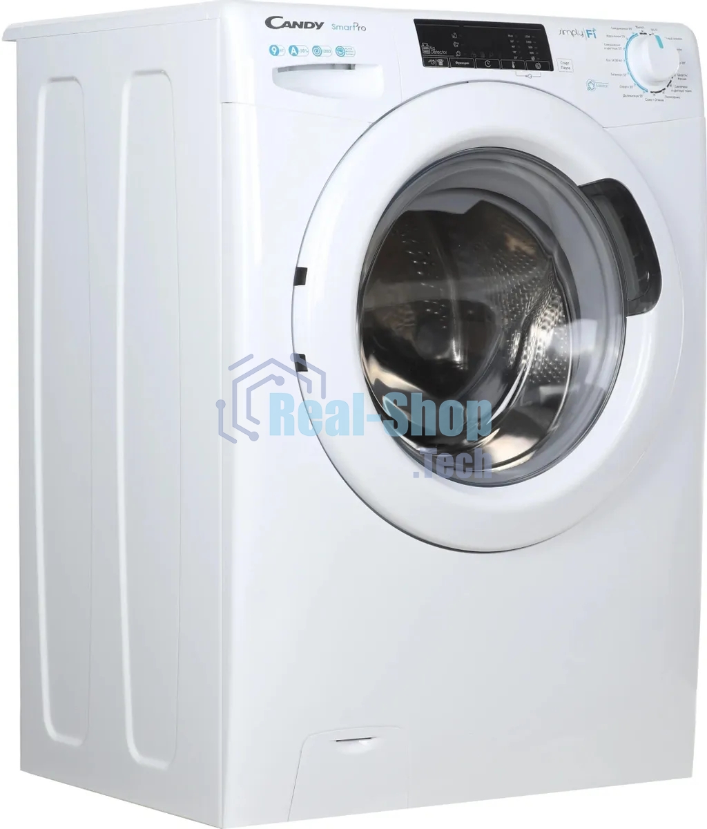 Стиральная машина Candy Smart Pro CSO 129T3/1-07 белый, загрузка фронтальная 9 кг, 1200 об/мин., класс: А