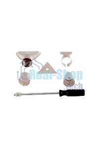 Фен технический Denzel HG-2000E, 2000 Вт, 2 режима, LCD дисплей