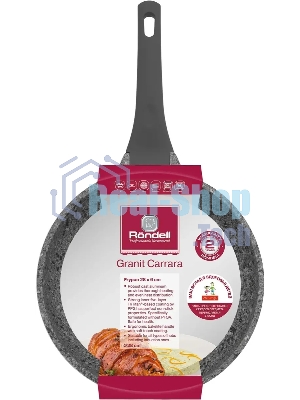 Сковорода Rondell Granit Carrara RDA-1846, 28см, без крышки, серый