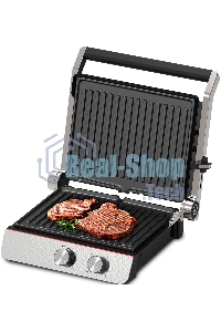 Гриль электрический Zigmund & Shtain ZEG-926 черный/серебристый, 2000 Вт