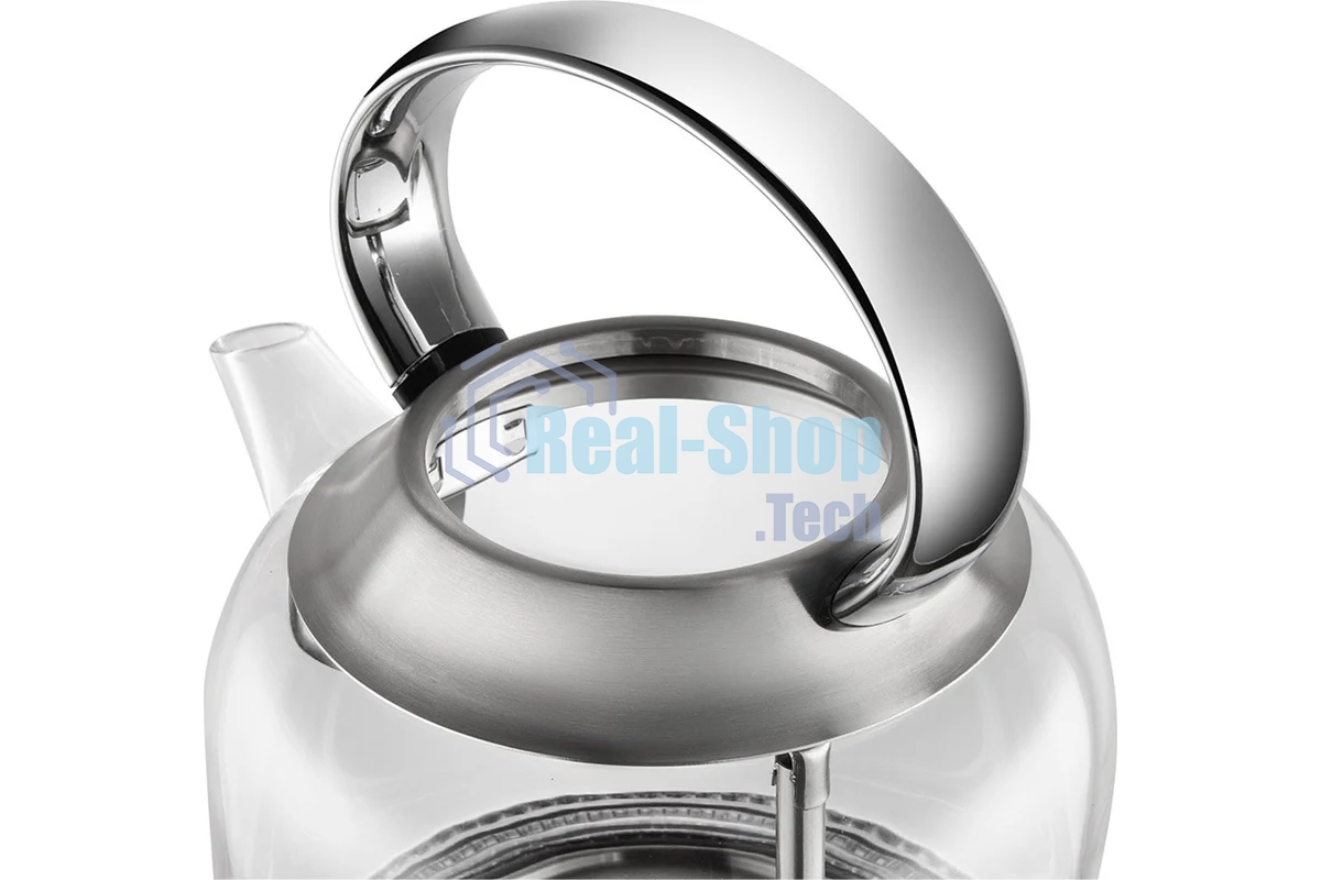 Чайник электрический Redmond KG221 1.5 л, 2200 Вт, стекло/сталь