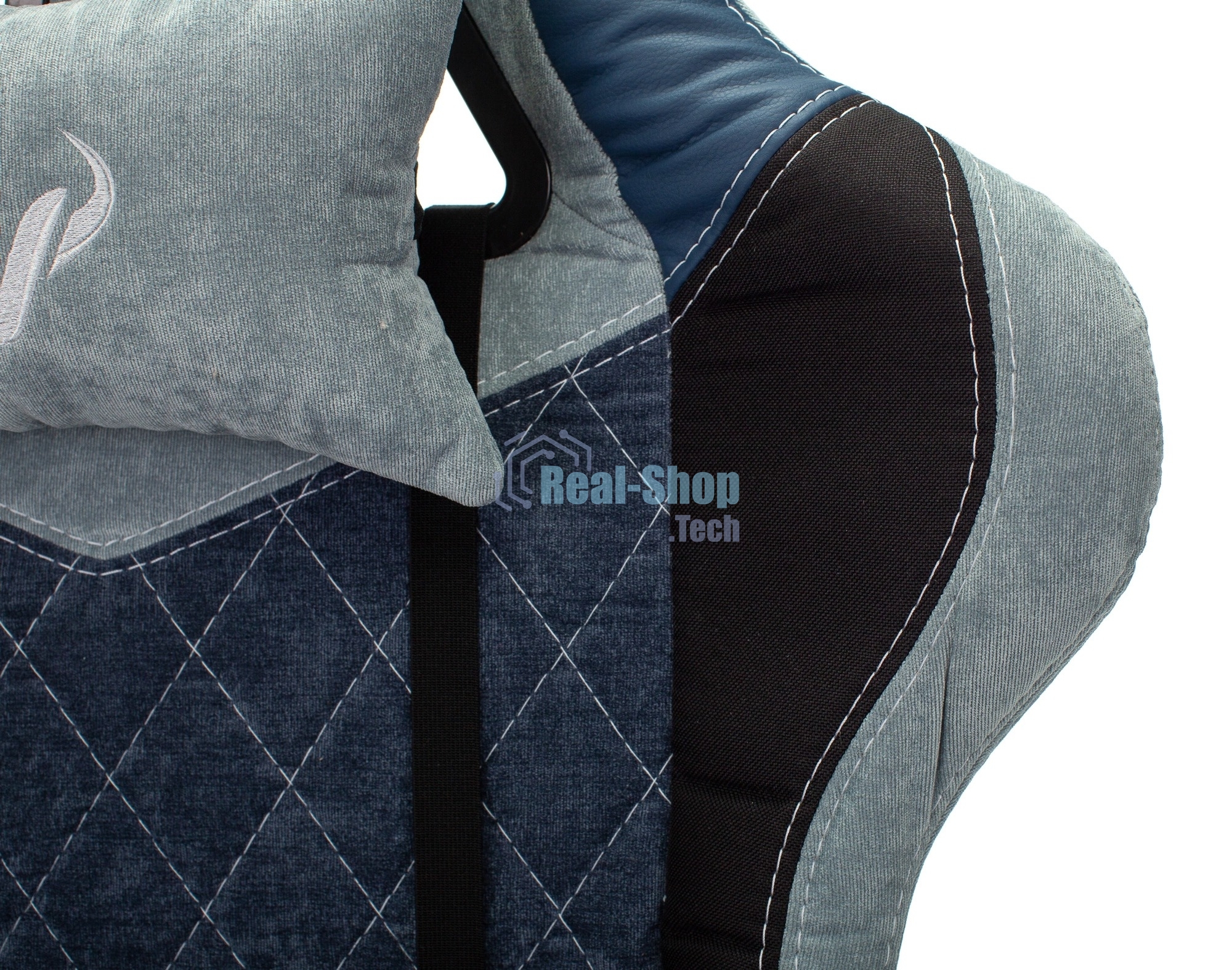 Кресло Бюрократ VIKING 7 KNIGHT BL FABRIC синий, ткань, 120 кг, механизм качания