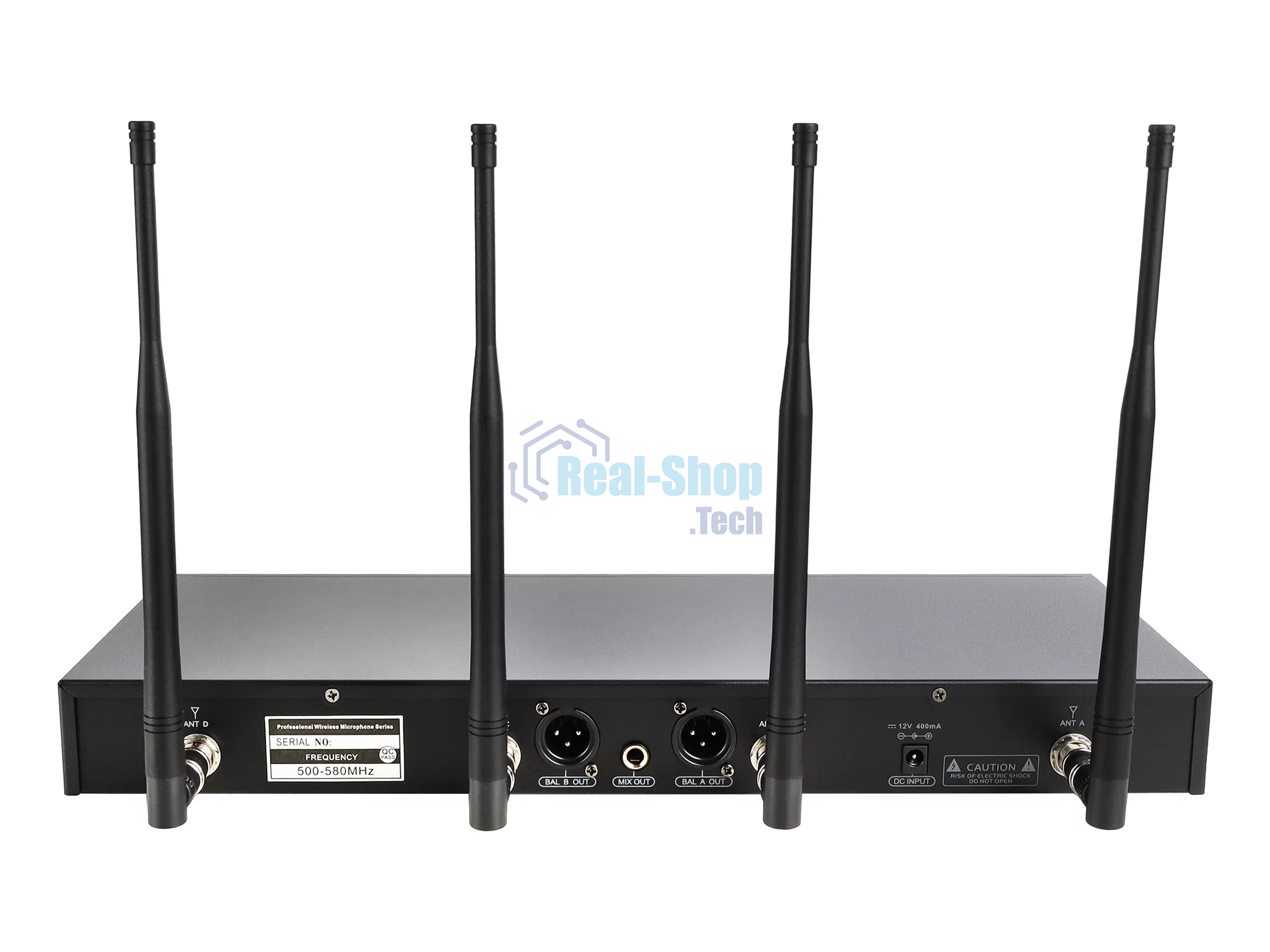 Микрофонная система Intrend ITWMIC-JS-HH цифровая, беспроводная, двухканальная. 2 ручных микрофона, диапазон UHF, LCD дисплей