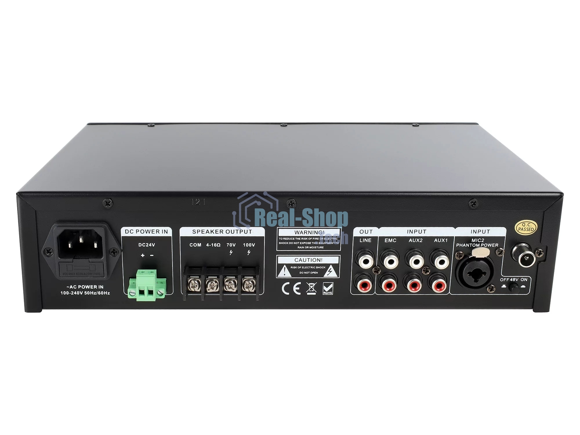 Микшер-усилитель Intrend ITMXAMP-120MT MP3, FM тюнер, USB, Bluetooth, 2хMic/3хLine входы, 1хLine выход,120 Вт, 4/8Ом/100V, IR-пульт в комплекте