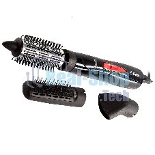 Фен-щетка DELTA DL-0432R черный с розовым