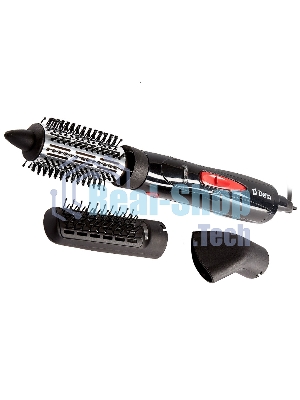 Фен-щетка DELTA DL-0432R черный с розовым