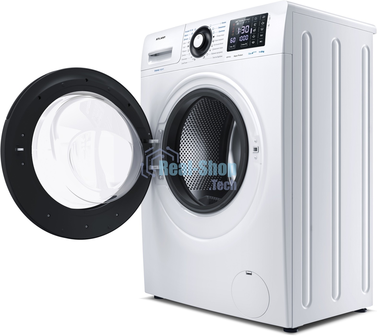 Стиральная машина Атлант СМА 60У1014-02 белая, загрузка фронтальная 6кг, 1000 об/мин., класс: A