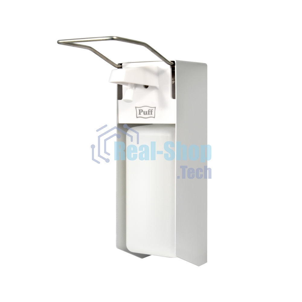 Локтевой дозатор для жидкого мыла и дез. растворов, 1000 мл, Puff-8191, 26х23х10 см