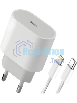 Сетевое зарядное устройство Defender UPA-121 20W, USB C, Lightning, белый