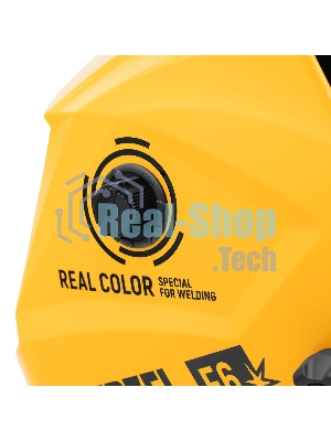 Щиток защитный лицевой (маска сварщика) Denzel F6, см. окно 93х43, Real Color, DIN 5-8/9-13