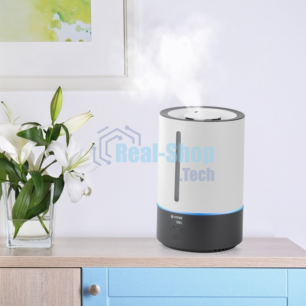 Увлажнитель воздуха Vitek VT-2346(MC) Мощность 24вт Емкость резервуара для воды 5 л. площадь	до 30 м