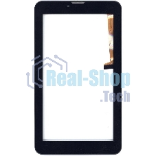Сенсорное стекло (тачскрин) для Irbis TZ761, черное с рамкой