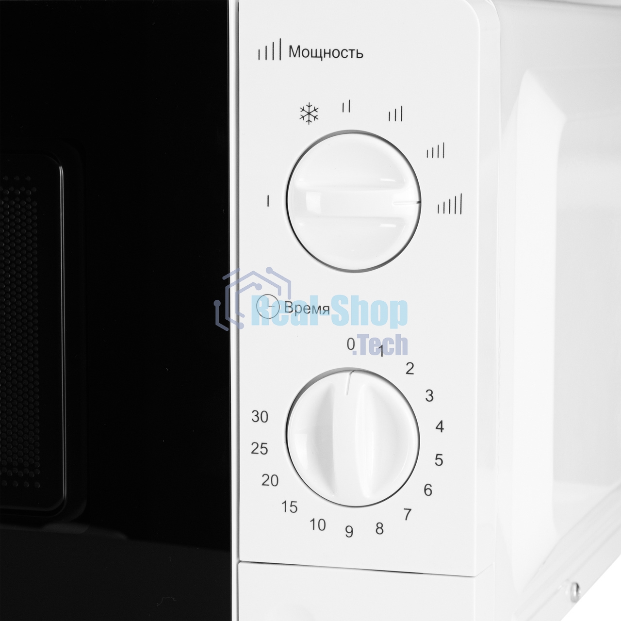 Микроволновая печь Kraft KF-20MW7W-101M белый, 20 л, 700 Вт, переключатели - поворотный механизм