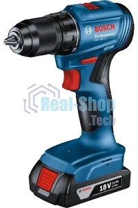 Дрель-шуруповерт аккумуляторная Bosch GSR 185-LI 18В, 1 АКБ, Кейс