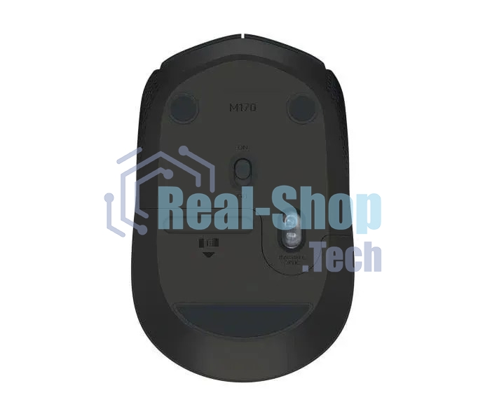 Мышь беспроводная Logitech M171 черный/серый, 1000 dpi, радиоканал, USB, кнопки - 3