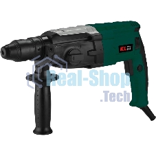 Профессиональный перфоратор KLPRO KLPM2801 950 Вт 4Дж (сеть, 2 патрона sds plus и б/з, рукоять, 3 бура 8,10,12 бетон, зап уголн щетка - 1шт, кейс)