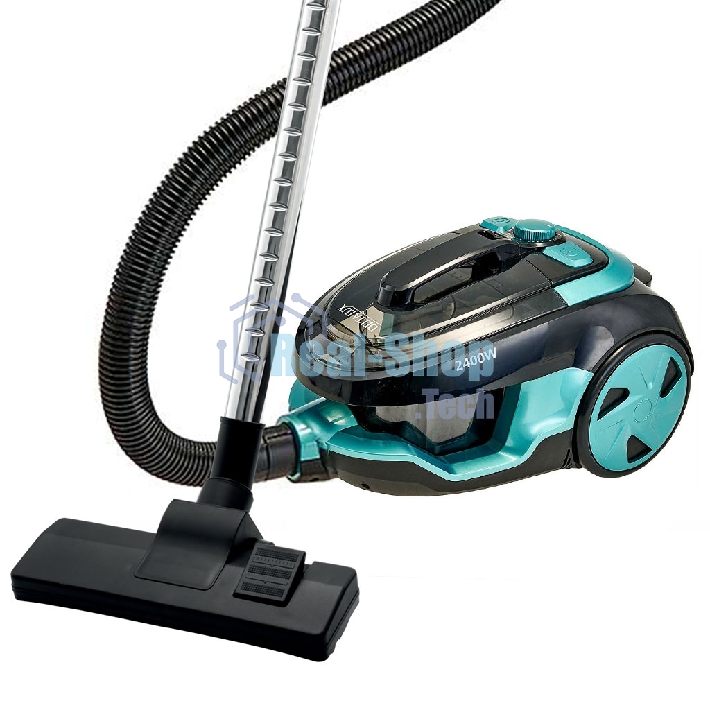 Пылесос DELTA LUX DE-3501 черный\бирюзовый