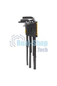 Набор шестигранных ключей сверхдлинных Deli DL231309H 9 шт Материал CR-V. Спецификация: 1,5,2,2,5,3,4,5,6,8,10мм, пластиковый держатель