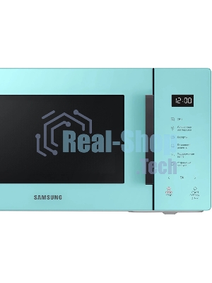Микроволновая печь Samsung MG23T5018AN/BW голубой, 23 л, 800 Вт, переключатели - сенсор