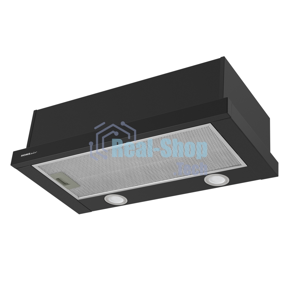 Вытяжка телескопическая HOMSair Flat 60 черный, 60 см, 520 куб. м/ч, 47 дБ