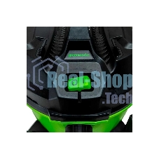 Строительный пылесос GreenWorks G120WDV (4701207) зеленый, 1300 Вт, уборка сухая/влажная, пылесборник контейнер, 34 л